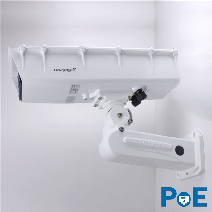 Dotworkz S-Type Tornado Dual Blower Camera Enclosure and Aluminum Arm IP66 with PoE (ST-TR-POE)