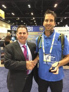 Dotworkz 2016 Will Ferris accepting the New Product of the Year award at ASIS 2016
