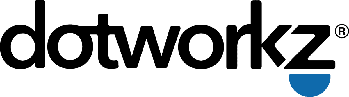 Dotworkz Logo Blue Grey