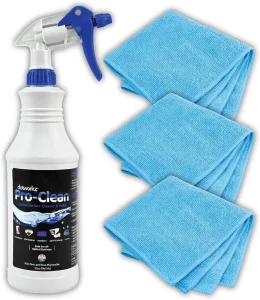 Pro-Clean Lens Cleaning Solution 32OZ And 3 Microfiber Towels