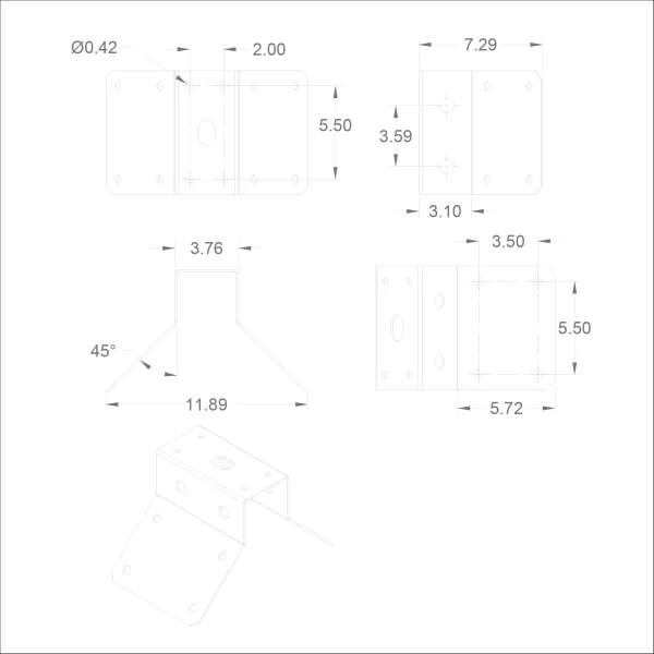 CORNER MOUNT BRACKET