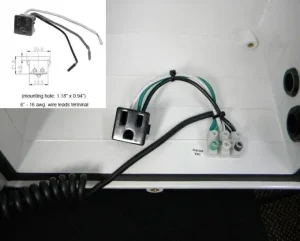 Security Camera Housing - Single Outlet Pigtail for 120 VAC Power Accessory