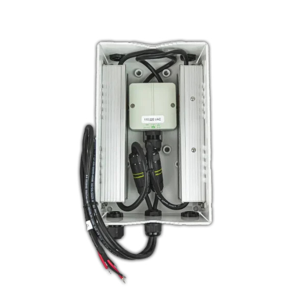 Security Camera Housing - 12V Outdoor Power Pack Pole Mount Kit