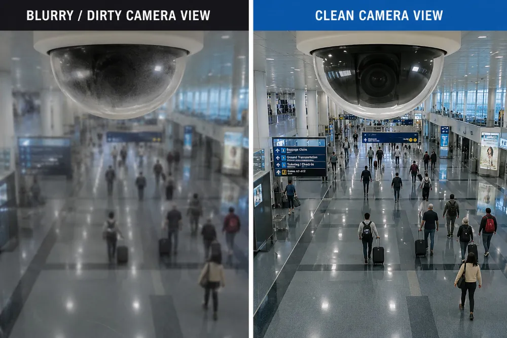 DomeWizard Camera Blurry Clean Lens